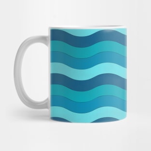 blue waves pattern Mug